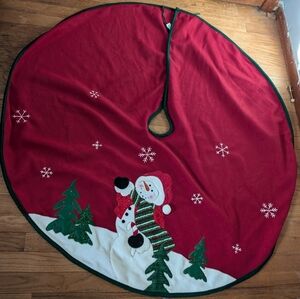 Snowman Christmas Tree Skirt